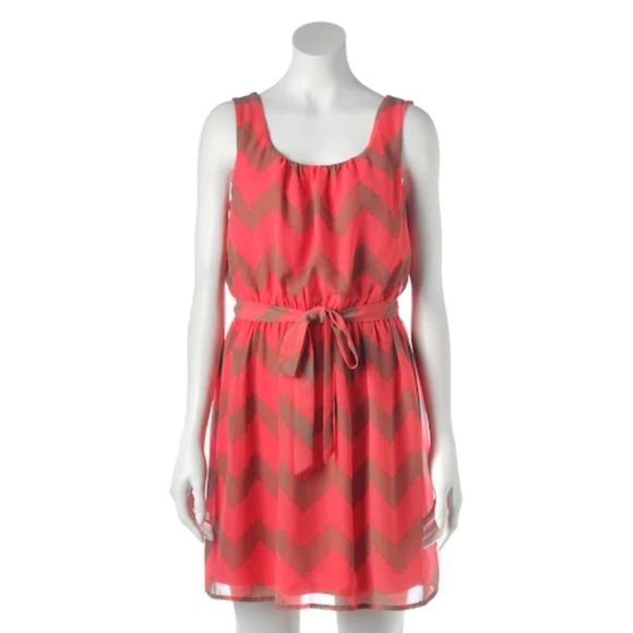 Kohl's Juniors' Lily Rose Chevron Tank Dress - Picture 1 of 4